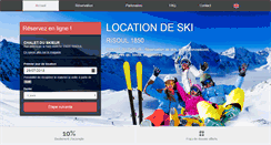 Desktop Screenshot of location-ski-risoul.fr