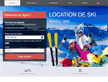 Tablet Screenshot of location-ski-risoul.fr